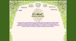 Desktop Screenshot of itsalivefood.com